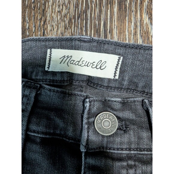 Madewell Perfect Vintage Jeans Women Straight Slim Rip Knee Gray 26 - Picture 3 of 10